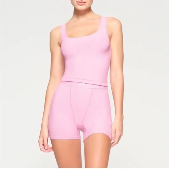Skims Soft Lounge Boxer - Cotton Candy - Picture 1 of 4